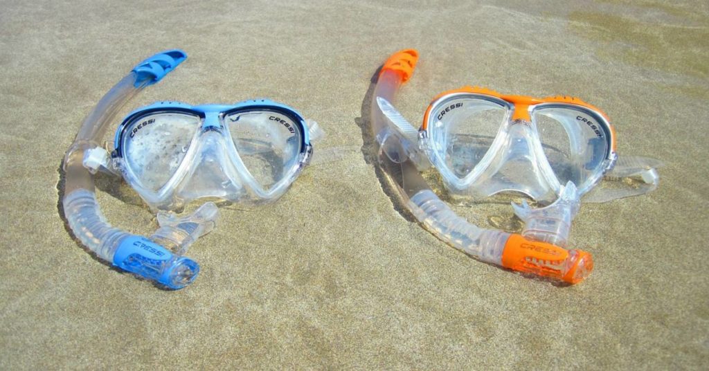 sandy beach scuba masks